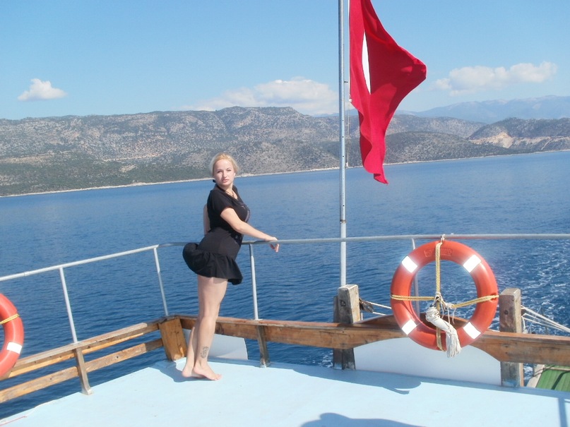 Мои путешествия. Елена Руденко. Турция. Средиземное море. Экскурсия на яхте.  2011 г.  Y_0b95be46