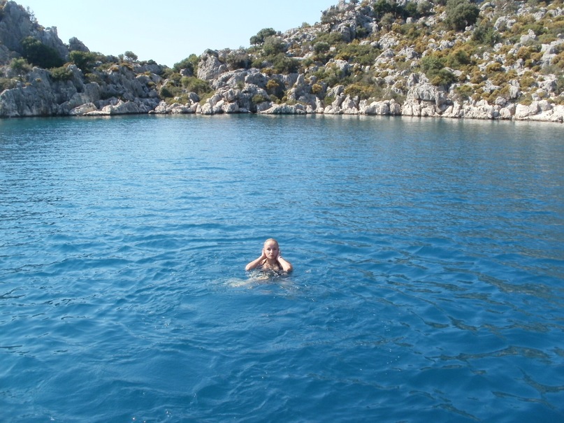 Мои путешествия. Елена Руденко. Турция. Средиземное море. Экскурсия на яхте.  2011 г.  Y_18b099a5