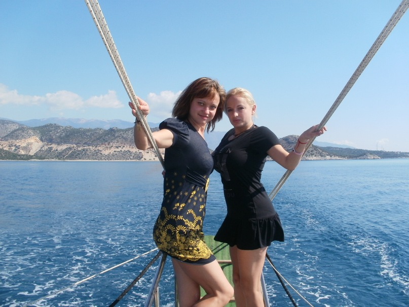Мои путешествия. Елена Руденко. Турция. Средиземное море. Экскурсия на яхте.  2011 г.  Y_34d85d8d