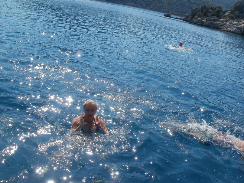 Мои путешествия. Елена Руденко. Турция. Средиземное море. Экскурсия на яхте.  2011 г.  Y_3fd5d51f