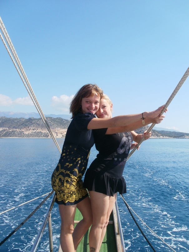 Мои путешествия. Елена Руденко. Турция. Средиземное море. Экскурсия на яхте.  2011 г.  Y_404b1414