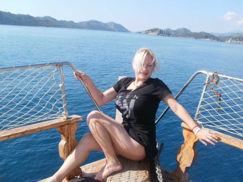 Мои путешествия. Елена Руденко. Турция. Средиземное море. Экскурсия на яхте.  2011 г.  Y_410bdff0