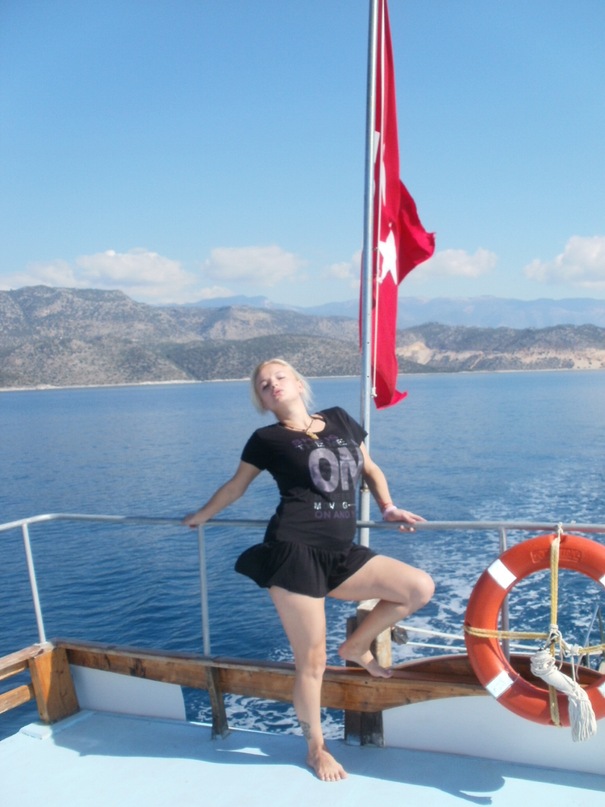 Мои путешествия. Елена Руденко. Турция. Средиземное море. Экскурсия на яхте.  2011 г.  Y_476ba549