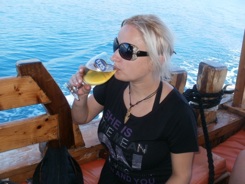Мои путешествия. Елена Руденко. Турция. Средиземное море. Экскурсия на яхте.  2011 г.  Y_65d9b530