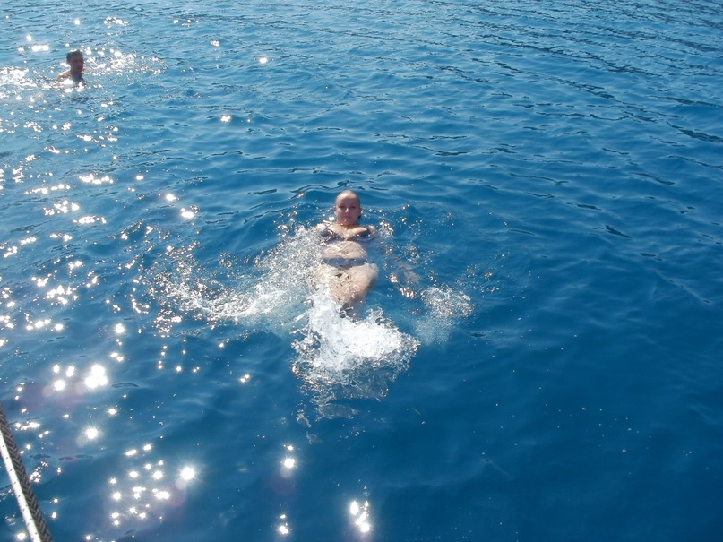 Мои путешествия. Елена Руденко. Турция. Средиземное море. Экскурсия на яхте.  2011 г.  Y_66466004