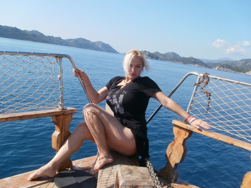 Мои путешествия. Елена Руденко. Турция. Средиземное море. Экскурсия на яхте.  2011 г.  Y_9d68f8fe