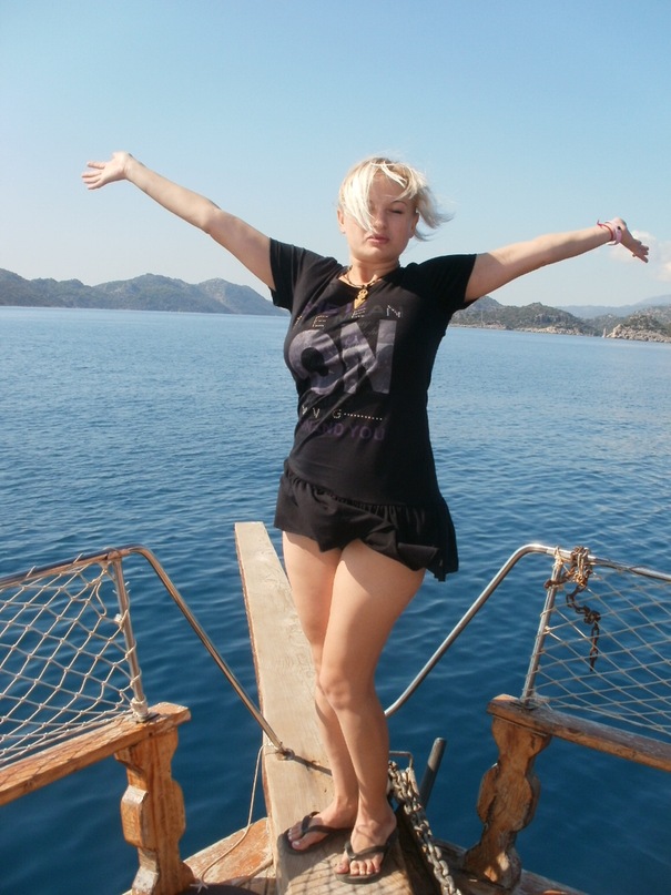 Мои путешествия. Елена Руденко. Турция. Средиземное море. Экскурсия на яхте.  2011 г.  Y_d179db08