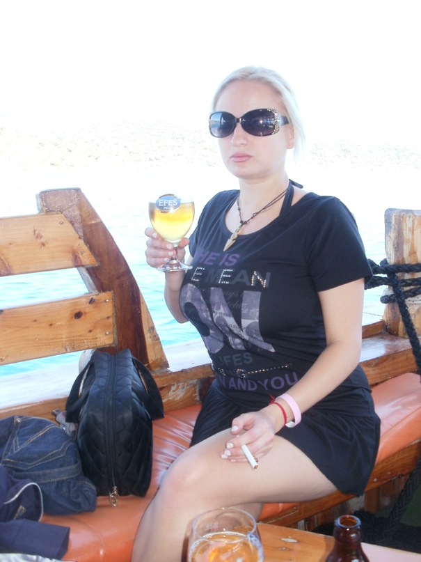 Мои путешествия. Елена Руденко. Турция. Средиземное море. Экскурсия на яхте.  2011 г.  Y_ef60f098