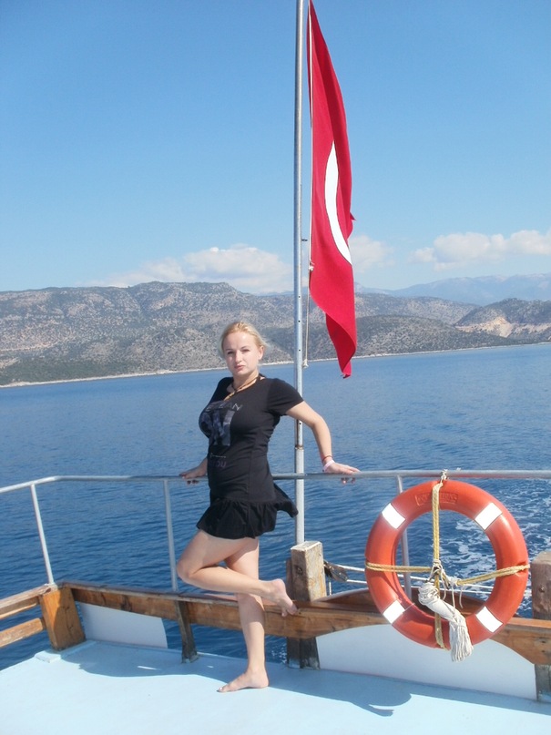Мои путешествия. Елена Руденко. Турция. Средиземное море. Экскурсия на яхте.  2011 г.  Y_ff6700de